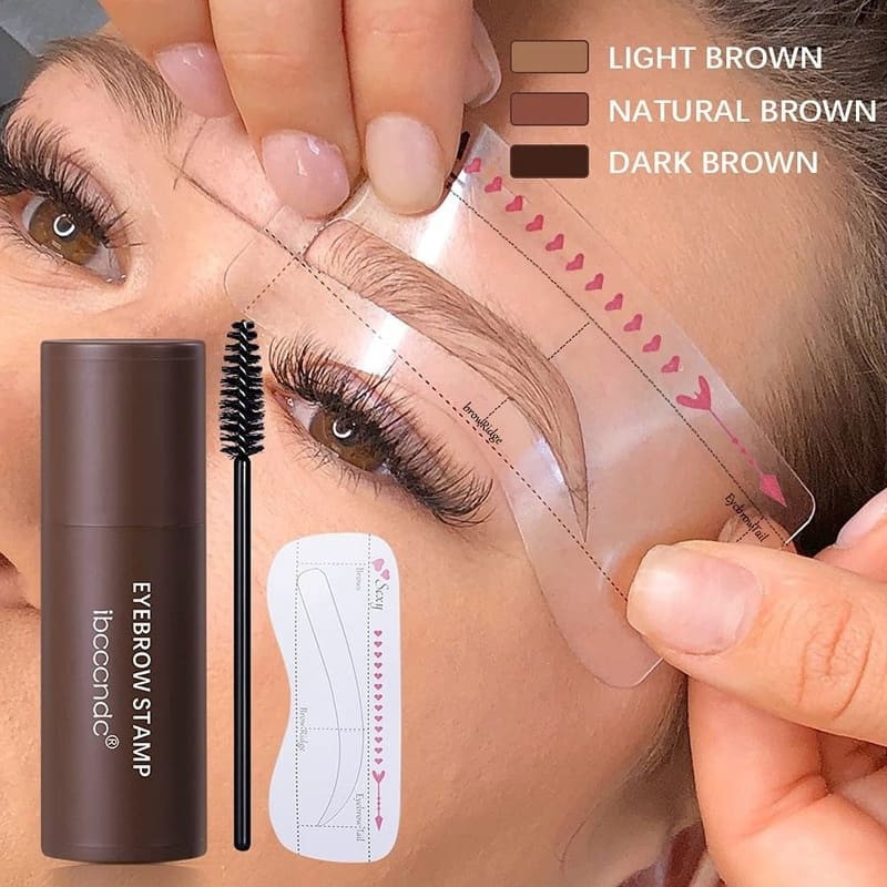 Novo Brow Conjunto Kit De Estêncil E Carimbo Para Sobrancelhas Perfeitas/De Sobrancelha De Longa Duração