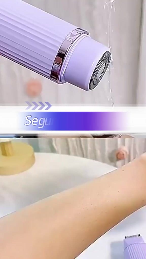 Depilador Elétrico H'maston SM01 2 em 1 Aparador De Pelos Rosto Corpo Portátil