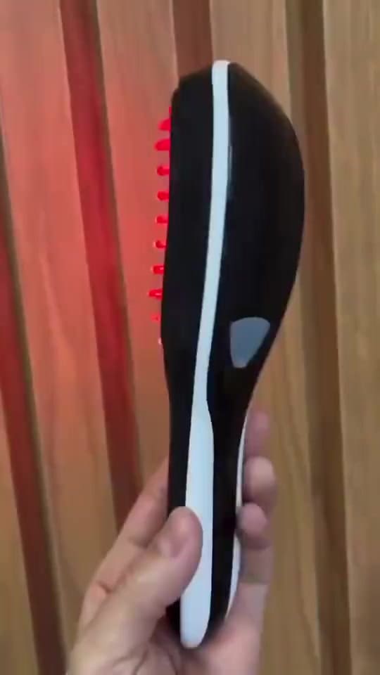 Escova Massageadora Capilar 4 em 1 com Laser LED – Estimula o Crescimento e Auxilia no Combate à Queda